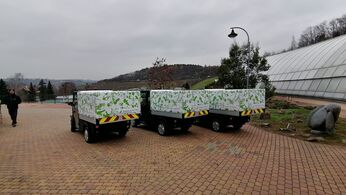 Selvo auto v botanické zahradě v Praze